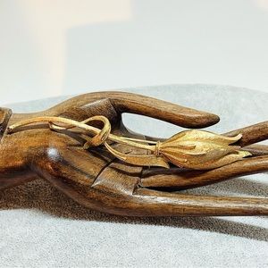 Vintage Gold toned Coro Tulip Brooch